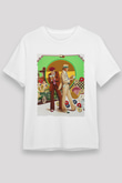 Unisex Belalılar (The Sting) Baskılı Beyaz T-shirt