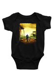 Unisex Ben Efsaneyim (I Am Legend) Baskılı Siyah Bebek Body - Zıbın