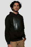 Unisex Bir Hayalet Hikâyesi (A Ghost Story) Baskılı Siyah Kapüşonlu Sweatshirt