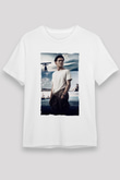 Unisex Boyun Eğmez (Unbroken) Baskılı Beyaz T-shirt