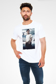 Unisex Boyun Eğmez (Unbroken) Baskılı Beyaz T-shirt
