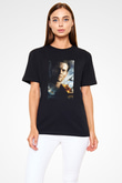 Unisex Boyun Eğmez (Unbroken) Baskılı Siyah T-Shirt