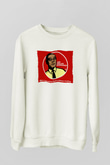 Unisex Breaking Bad Baskılı Beyaz Sweatshirt