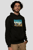 Unisex Breaking Bad Baskılı Siyah Kapüşonlu Sweatshirt