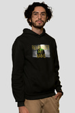 Unisex Breaking Bad Baskılı Siyah Kapüşonlu Sweatshirt