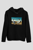 Unisex Breaking Bad Baskılı Siyah Kapüşonlu Sweatshirt