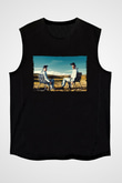 Unisex Breaking Bad Baskılı Siyah Kolsuz Tişört