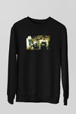 Unisex Breaking Bad Baskılı Siyah Sweatshirt
