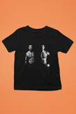 Unisex Büyük Dövüş (Warrior) Baskılı Siyah Çocuk Tshirt