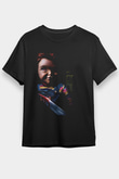 Unisex Chucky (Child's Play) Baskılı Siyah Tshirt