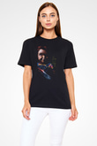 Unisex Chucky (Child's Play) Baskılı Siyah Tshirt