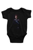 Unisex Chucky (Child's Play) Baskılı Siyah Bebek Body - Zıbın