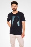 Unisex Çığlık (Scream) Baskılı Siyah Tshirt