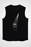 Unisex Creed II Efsane Yükseliyor Baskılı Siyah Kolsuz Tshirt