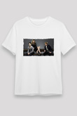 Unisex Daniel Radcliffe - Emma Watson and Rupert Grint Baskılı Beyaz Tişört
