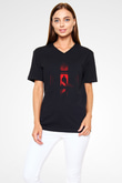 Unisex Darth Vader (Anakin Skywalker) Baskılı Siyah V Yaka T-shirt
