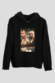 Unisex Deney (The Experiment) Baskılı Siyah Kapüşonlu Sweatshirt