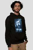 Unisex Devlet Düşmanı (Enemy of the State) Baskılı Siyah Kapüşonlu Sweatshirt
