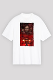 Unisex Doktor Uyku - Doctor Sleep Baskılı Beyaz Oversize Oversize T-shirt
