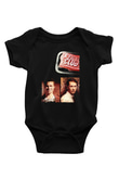 Unisex Dövüş Kulübü (Fight Club) Baskılı Siyah Bebek Body - Zıbın