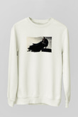 Unisex Dracula Untold Baskılı Beyaz Sweatshirt