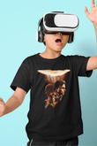 Unisex Dune Part Two Baskılı Siyah Çocuk T-Shirt