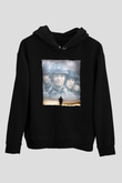 Unisex Er Ryan'ı Kurtarmak (Saving Private Ryan) Baskılı Siyah Kapüşonlu Sweatshirt