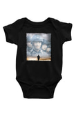 Unisex Er Ryan'ı Kurtarmak (Saving Private Ryan) Baskılı Siyah Bebek Body - Zıbın