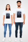 Unisex Fury Baskılı Beyaz Tshirt