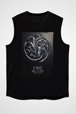 Unisex Game of Thrones Siyah Unisex Kolsuz Tshirt