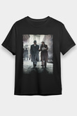 Unisex Genius Baskılı Siyah Tshirt