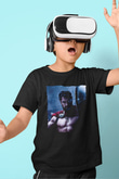 Unisex Gerard Butler 300 Spartalı Baskılı Siyah Çocuk T-shirt