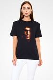 Unisex Gizli Pencere (Secret Window) Baskılı Siyah T-Shirt
