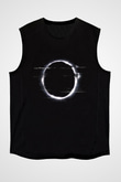 Unisex Halka (The Ring) Baskılı Siyah Kolsuz Tişört