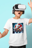 Unisex Hayalet Avcıları (Ghostbusters) Baskılı Beyaz Çocuk Tshirt