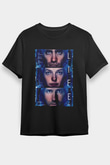 Unisex Hayat (Life) Baskılı Siyah Tişört