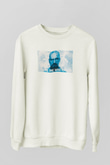 Unisex Heisenberg - Breaking Bad Baskılı Beyaz Sweatshirt