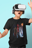 Unisex Hellboy Baskılı Siyah Çocuk Tişört