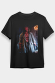 Unisex Hellboy Baskılı Siyah Tişört