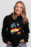 Unisex Hızlı ve Öfkeli 5 Rio Soygunu (Fast Five) Baskılı Siyah Kapüşonlu Sweatshirt