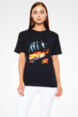 Unisex Hızlı ve Öfkeli 5 Rio Soygunu (Fast Five) Baskılı Siyah Tshirt