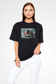 Unisex Hızlı ve Öfkeli Hobbs ve Shaw (Hobbs & Shaw) Baskılı Siyah Oversize T-shirt