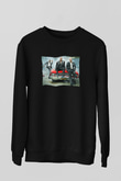 Unisex Hızlı ve Öfkeli Hobbs ve Shaw (Hobbs & Shaw) Baskılı Siyah Sweatshirt