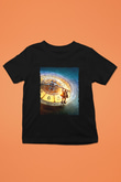 Unisex Hugo Baskılı Siyah Çocuk Tshirt