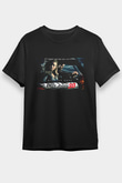 Unisex İntikam Yolu (Drive Angry) Baskılı Siyah T-shirt