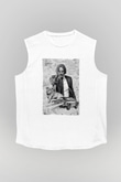 Unisex John Wick Baskılı Beyaz Kolsuz Tshirt