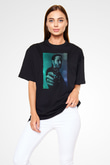 Unisex John Wick Baskılı Siyah Oversize Tshirt