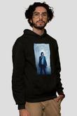 Unisex John Wick Baskılı Siyah Unisex Kapüşonlu Sweatshirt