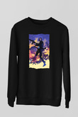 Unisex John Wick Baskılı Siyah Unisex Sweatshirt