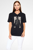Unisex John Wick Baskılı Siyah Unisex V Yaka Tshirt